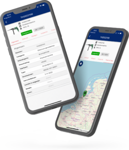 mockup screenshots mobile app gereedschapbeheer